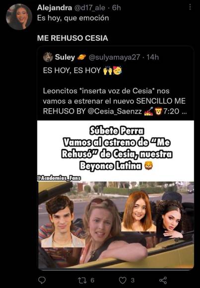 ¡Una locura! Fans de Cesia Sáenz comparten memes tras estreno del sencillo “Me rehúso”