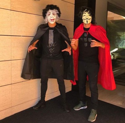 Así festejaron estos futbolistas la fiesta de Halloween