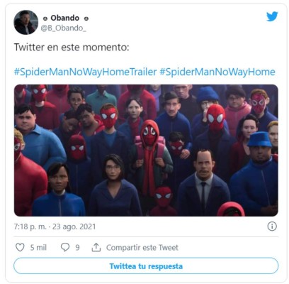 Los divertidos y explosivos memes que dejó el tráiler de Spider-Man: No way home