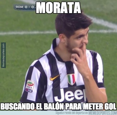 Álvaro Morata y su fuera de juego deja ola de memes