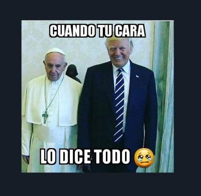 Los chistosos memes que dejó el encuentro entre Trump y el papa Francisco