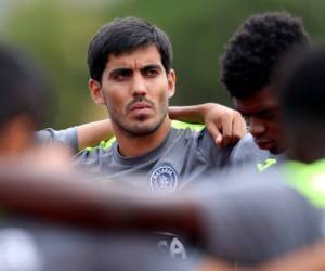 El argentino Martín Pucheta ganó su primera copa en el fútbol hondureño con Motagua, algo que lo tiene ilusionado con el bicampeonato, foto: Johny Magallanes / EL HERALDO.