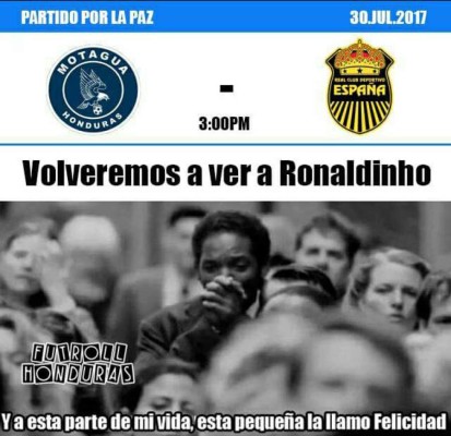 ¡Imperdibles! Redes sociales ríen con los memes sobre Ronaldinho en Honduras