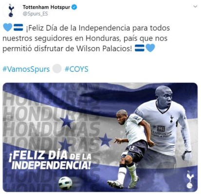 FOTOS: Legionarios, clubes europeos y de Liga Nacional felicitan a Honduras este 15 de septiembre