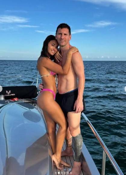 Antonela Roccuzzo y Messi disfrutan de sus vacaciones en yate de lujo en Estados Unidos