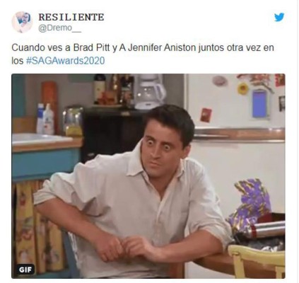 Brad Pitt y Jennifer Aniston se reencuentran y los memes se hacen virales