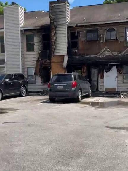 Así quedó el apartamento donde murieron dos hondureños quemados en Carolina del Sur