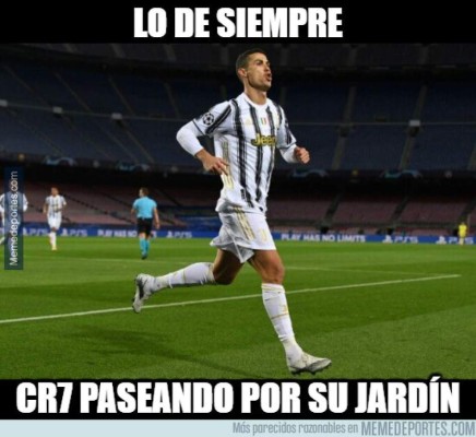 Con Cristiano como gran protagonista; los imperdibles memes del Barça-Juve