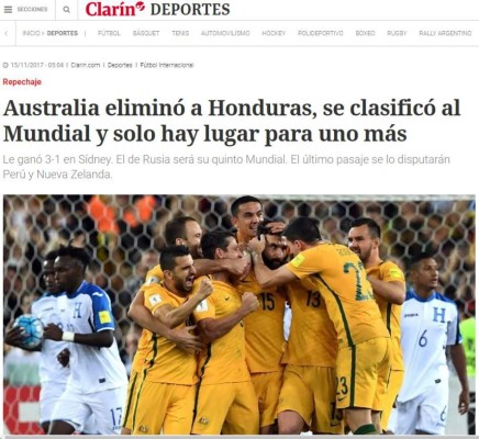 El mundo habla sobre la eliminación de Honduras