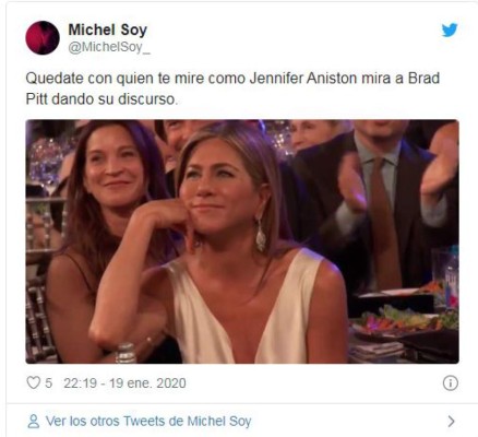 Brad Pitt y Jennifer Aniston se reencuentran y los memes se hacen virales