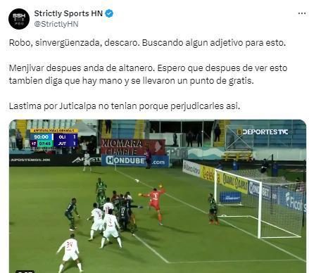 La reacción de la prensa tras gol polémico de Edrick Menjívar en Olimpia-Juticalpa ¿Robo?