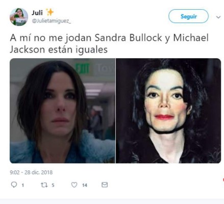 Los memes de Sandra Bullock y Michael Jackson tras su participación en Bird Box: A ciegas