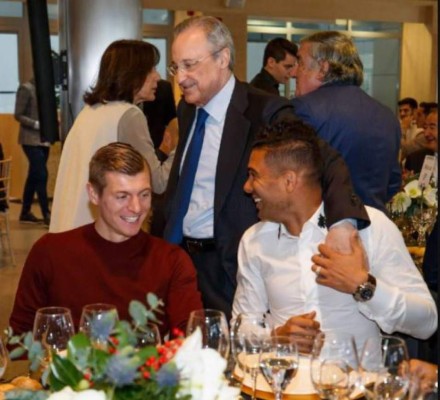 FOTOS: Así fue la exclusiva cena navideña del Real Madrid en el Santiago Bernabéu