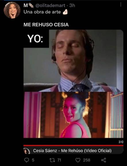 ¡Una locura! Fans de Cesia Sáenz comparten memes tras estreno del sencillo “Me rehúso”