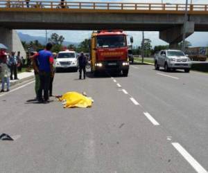 Iris Gricelda Marina Rivera murió atropellada en carretera de Comayagua.