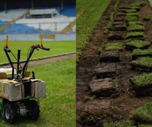 El Estadio Morazán se despide de la grama vieja para darle paso a un nuevo césped híbrido. Este será el segundo recinto deportivo del país que contará con este tipo de superficie y aquí te mostramos la imágenes.