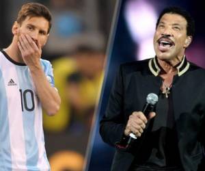 Lionel Richie le da consejo a Messi.