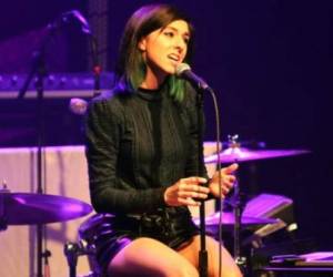 Christina Grimmie cantó el viernes a la noche en el Teatro The Plaza Live (AP)