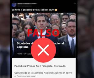 Captura de pantalla de la información circulando en redes sociales el 14 de julio.