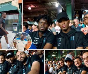 Los jugadores de la Selección Nacional de Honduras al estadio de los Astros de Houston, equipo donde juega el catracho Mauricio Dubón. Fotos: Emma Ramos.