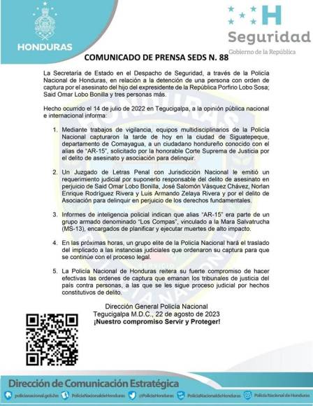 Miembro de “compás de la MS” se ocultaba en Siguatepeque: así fue la captura del cuarto implicado en masacre contra el hijo de Pepe Lobo