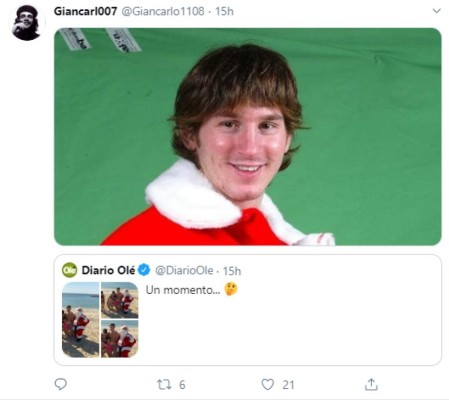 ¿Messi se vistió de Santa? La foto navideña de Cristiano desata una ola de memes