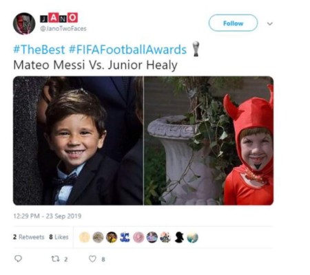 Mateo Messi protagoniza los mejores memes tras la entrega The Best 2019