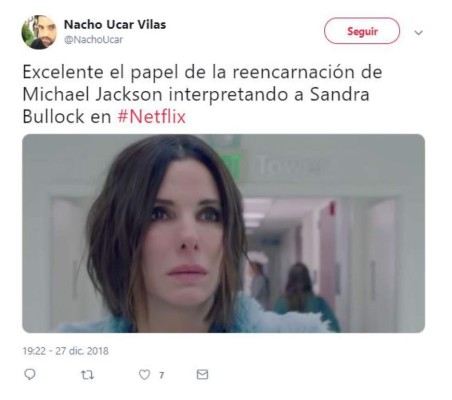 Los memes de Sandra Bullock y Michael Jackson tras su participación en Bird Box: A ciegas