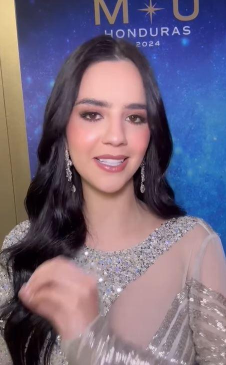 Zu Clemente lució bella y elegante en Miss Honduras Universo 2024