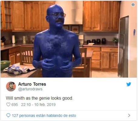 Los mejores memes sobre el aspecto de Will Smith como genio en Aladdin