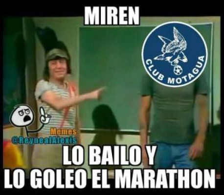 ¡A reír! Crueles memes contra Motagua tras perder ante Marathón en San Pedro Sula