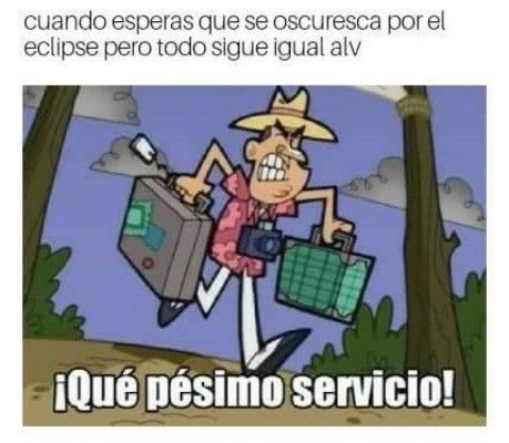 Honduras no pudo ver bien el eclipse solar, pero los memes inundaron las redes