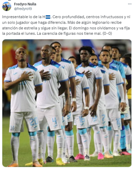 ”Penoso”, “conformistas”, “no estamos para competir”: prensa deportiva arremete contra Honduras tras empate ante Cuba