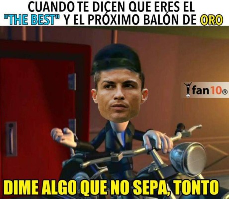 Los mejores memes que nos dejó el quinto Balón de Oro para Cristiano Ronaldo