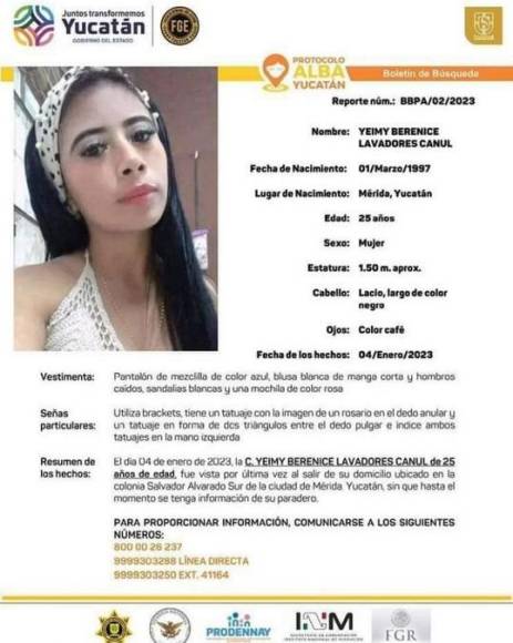 Asfixiada y luego lanzada a un pozo por su novio: El caso de Yeimy Berenice que indigna a Yucatán