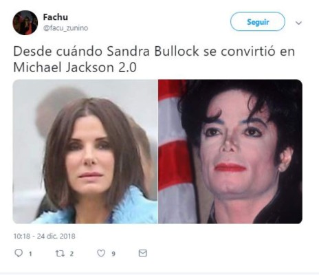 Los memes de Sandra Bullock y Michael Jackson tras su participación en Bird Box: A ciegas