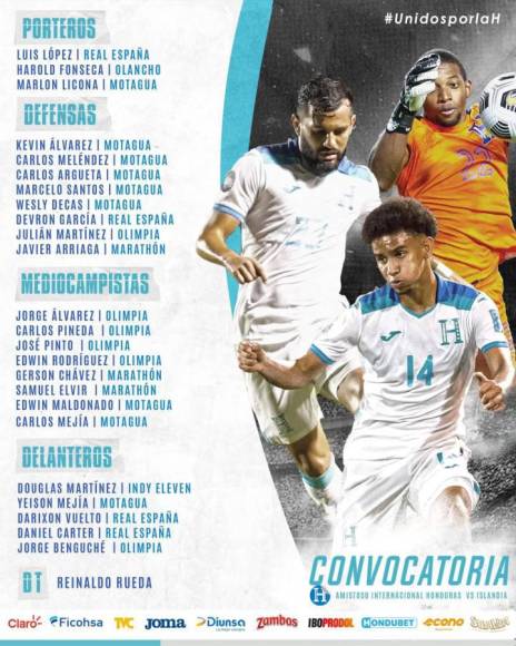 El 11 que usaría Honduras para amistoso ante Islandia