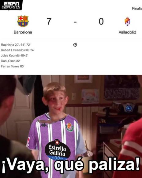 Memes destrozan a Kylian Mbappé tras paliza del Barcelona al Valladolid