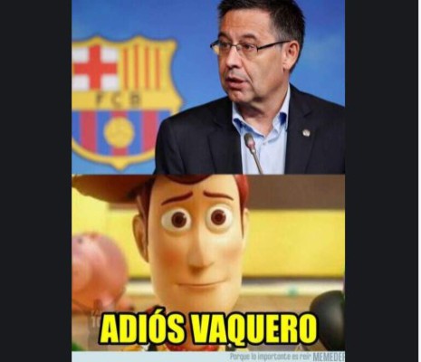 Los crueles memes que dejó la renuncia de Josep Maria Bartomeu del Barcelona