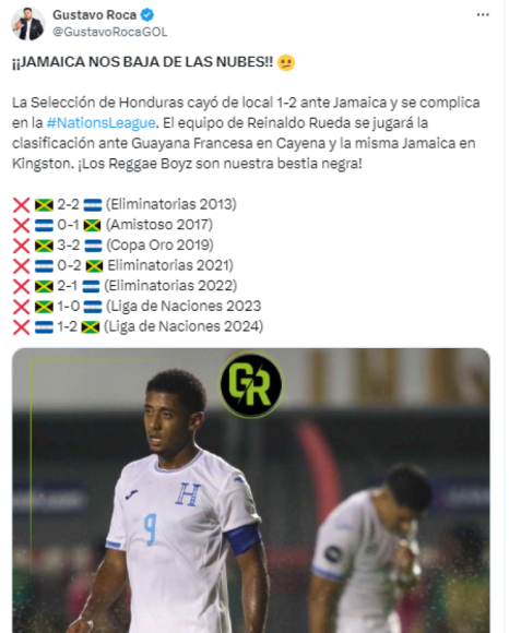 Prensa catracha no perdona a selección de Honduras tras derrota ante Jamaica