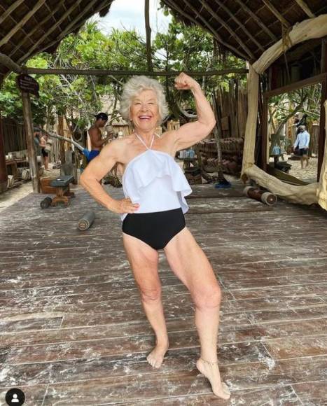 Es influencer, fitness e impacta a todos con su tonificado cuerpo a los 75 años (Fotos)