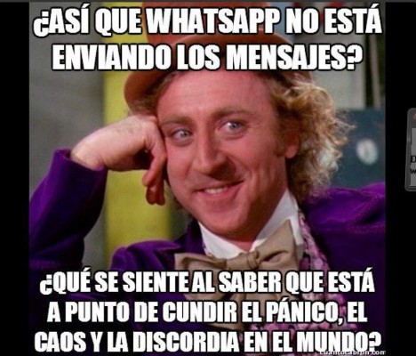 Los memes tras la caída mundial de WhatsApp