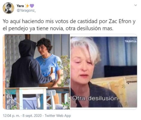 Los memes que desató el noviazgo de Zac Efron con una mesera