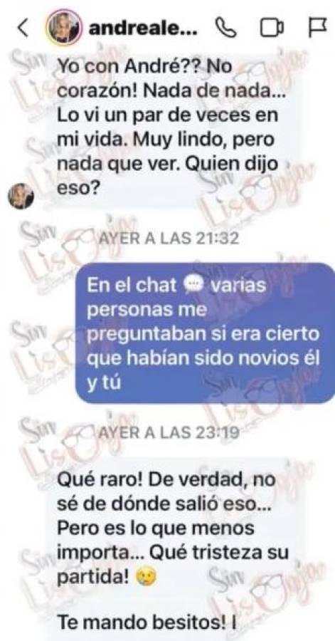 Andrea Legarreta habla sobre su supuesta relación con André Marín