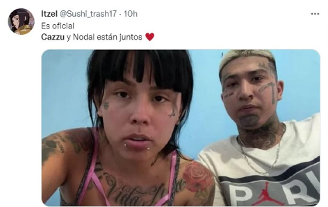 Los divertidos memes de la supuesta relación de Nodal y Cazzu