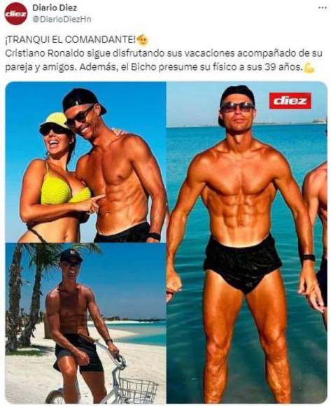 Cristiano Ronaldo disfruta de sus lujosas vacaciones con Georgina Rodríguez y su familia