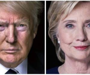 Donald Trump y Hillary Clinton en la lucha por la presidencia de Estados Unidos.