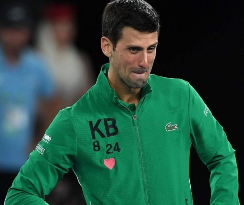 EN FOTOS: Así rompió en llanto Novak Djokovic al recordar a Kobe Bryant