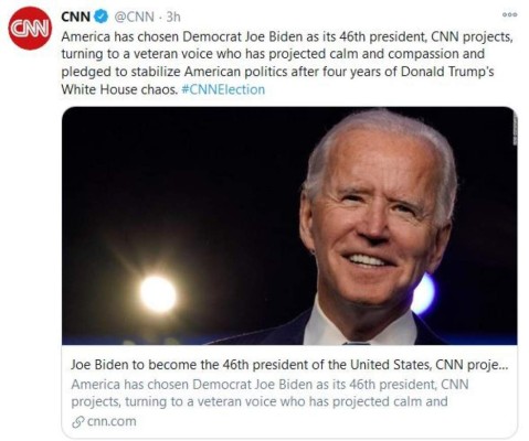 Así informa el mundo el triunfo de Joe Biden en elecciones de EE UU (FOTOS)