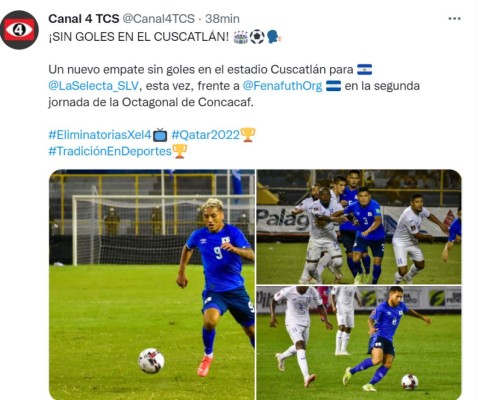 Prensa internacional resalta empate entre Honduras y El Salvador en el Cuscatlán